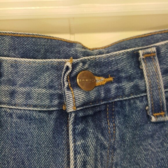 Carhartt 44x30 Mens Flannel Lined Jeans Relaxed Fit Pants B172 DST Work Barn Cho - Picture 6 of 7